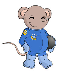 Happy rat astronaut