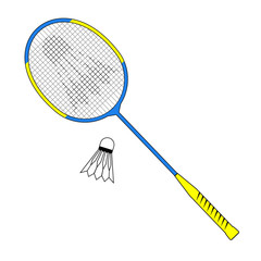 Badminton sport symbol
