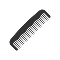 Hair brush icon in flat style. Comb accessory vector illustration on white isolated background. Hairbrush business concept.