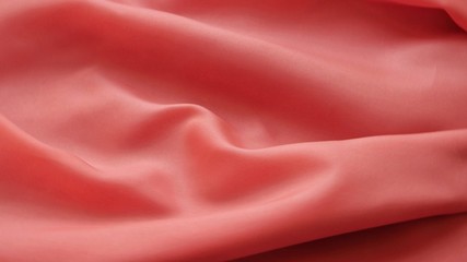 coral satin, drapery, textile background