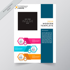 Business annual report brochure flayer design template vector, modern publication poster magazine, stock vector
