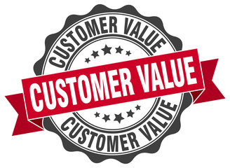 Obraz premium customer value stamp. sign. seal