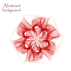 Abstract bright flower on a white background