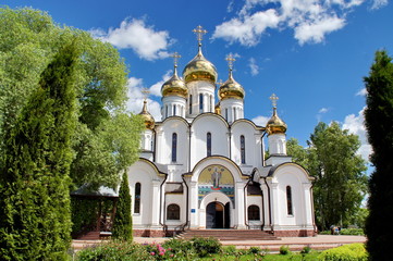 Fototapeta na wymiar The Cathedral Of St. Nicholas. Located on the territory of St. Nicholas convent in Pereslavl-Zalessky.
