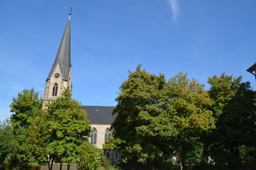 Fototapeta na wymiar Kirche zu Kleinenbremen in Porta Westfalica