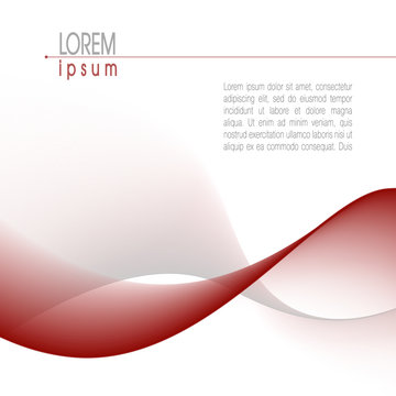 Template, minimalistic layout. Abstract wave pattern in dark red and gray. Modern vector background. For book, brochure, magazine, poster, leaflet, flyer, presentation, web page. EPS10 illustration