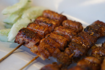 thai barbecue mala on paper