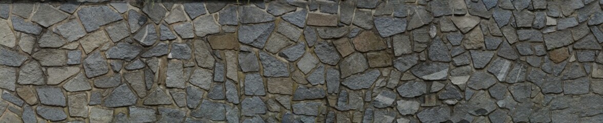 Panorama of the stone wall