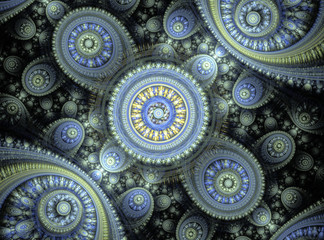 Beautiful abstract fractal curves and ornaments