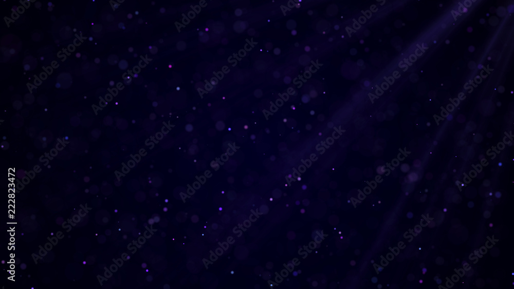 Aufkleber Dust particles. Abstract background of particles. Cosmic galaxy illustration. 3d rendering.