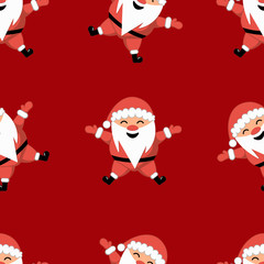 Christmas Santa seamless background