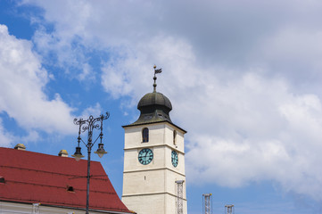 Fototapeta na wymiar Council Tower in Sibiu, Romania