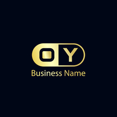 Initial Letter OY Logo Template Design