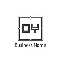 Initial Letter OY Logo Template Design