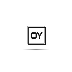 Initial Letter OY Logo Template Design