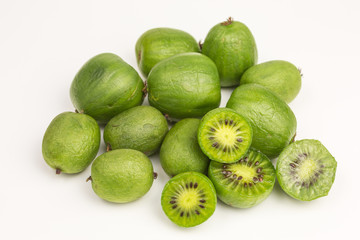 nergi mini kiwi berries on white background