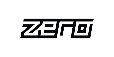custom modern number zero symbol