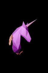 Unicorn - a mythical being symbolizing integrity © dmytrobandak