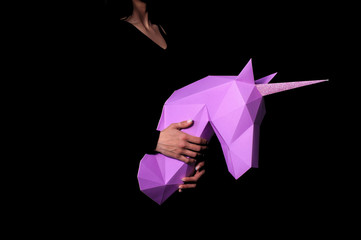 Unicorn - a mythical being symbolizing integrity © dmytrobandak