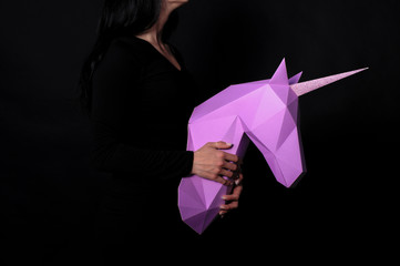 Unicorn - a mythical being symbolizing integrity © dmytrobandak