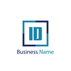 Obraz premium Initial Letter ID Logo Template Design