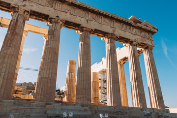 Athens cityscape from aerial view. Ancient Greece architecture. Acropolis parthenon. Acropolis...