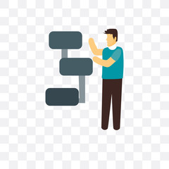 Fototapeta premium server icon isolated on transparent background. Simple and editable server icons. Modern icon vector illustration.