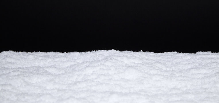 Fototapeta NEIGE BORDURE_fond noir