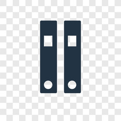 Folders vector icon isolated on transparent background, Folders logo design