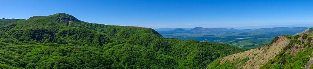 Japanese Panoramic Landscape Scene 