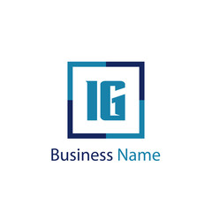 Initial Letter IG Logo Template Design