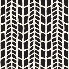 Simple ink geometric pattern. Monochrome black and white strokes background. Hand drawn ink texture for your design..