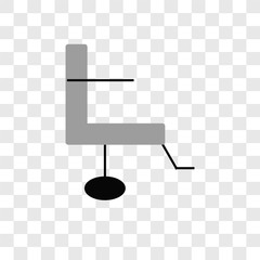 Hair salon vector icon isolated on transparent background, Hair salon logo design