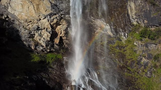 Flight near Fallbachfall (Fallbach waterfall) in Carinthia, Austria.