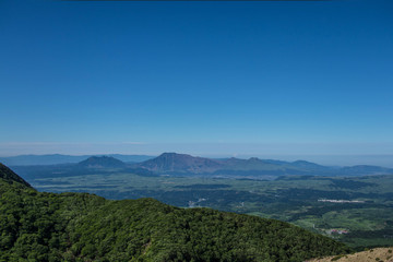 Fototapeta na wymiar Blue Ridge Mountains in Japan