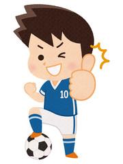 サッカー選手　男性