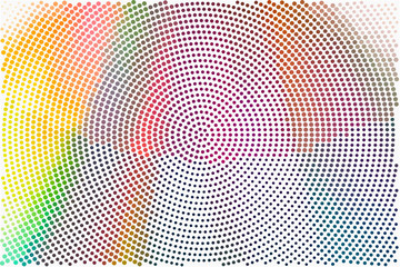 Abstract color halftone pattern