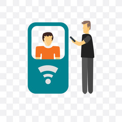 it specialist icon isolated on transparent background. Simple and editable it specialist icons. Modern icon vector illustration.