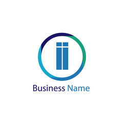 Initial Letter II Logo Template Design