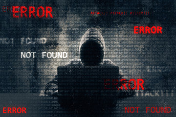 Hacking and malware concept