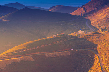 Mountains hills Mani landscape, Greece.