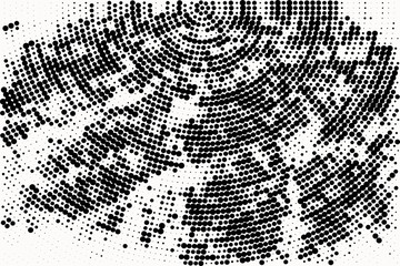Abstract  halftone pattern