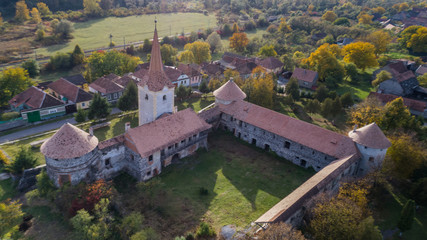 Fototapeta na wymiar Ruins of medieval Castle Bethlen, Racos- Romania