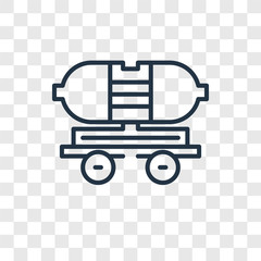 Oil tanker vector icon isolated on transparent background, Oil tanker logo design