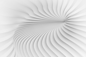 Texture of divergent white stripes. 3d illustration