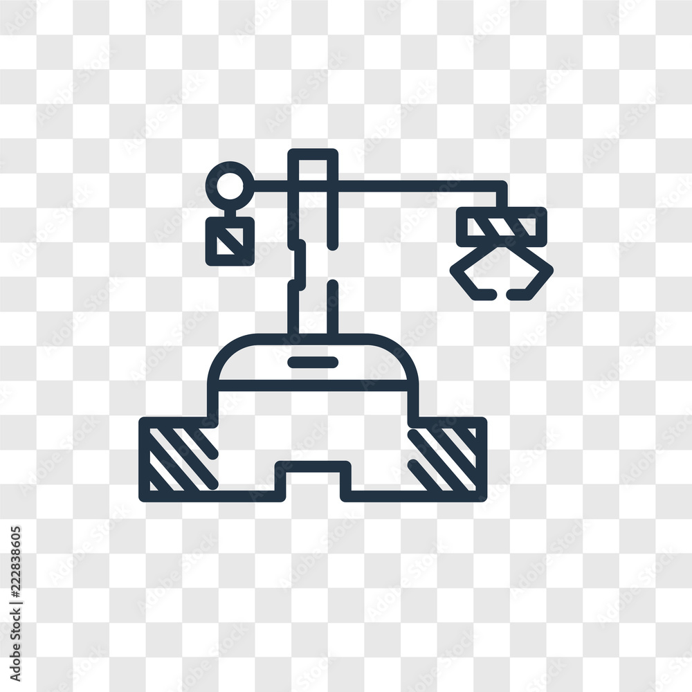 Poster robot vector icon isolated on transparent background, robot logo design