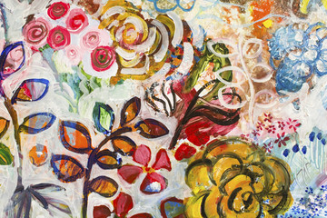 Detail of the Painting as a Background