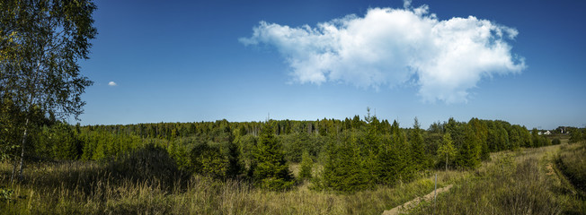 The nature of a Russian village, Vladimir region, Russia