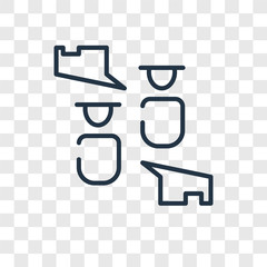 Chat vector icon isolated on transparent background, Chat logo design