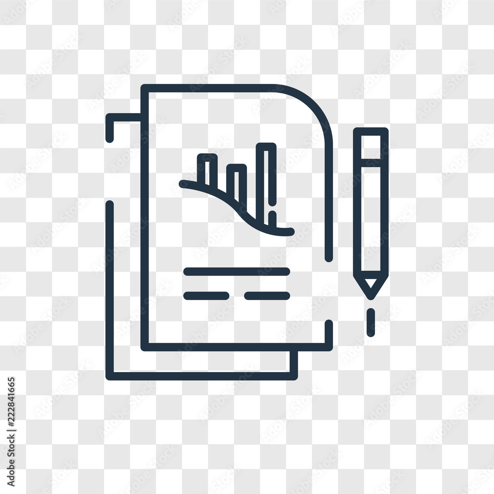 Poster analytics vector icon isolated on transparent background, analytics logo design